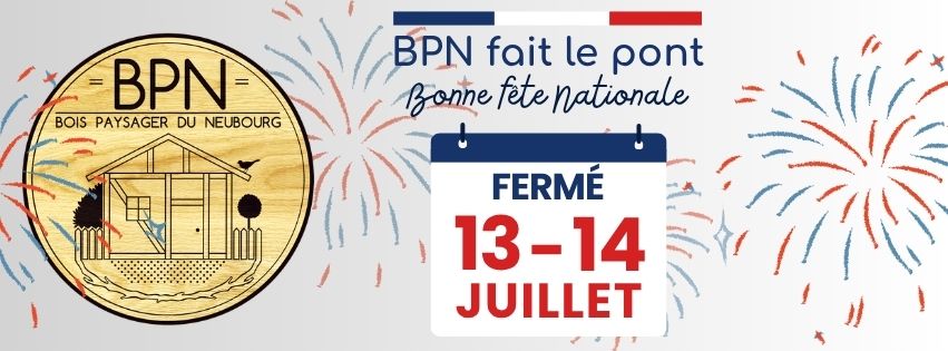 Fermeture les 13 et 14 juillet 2026.